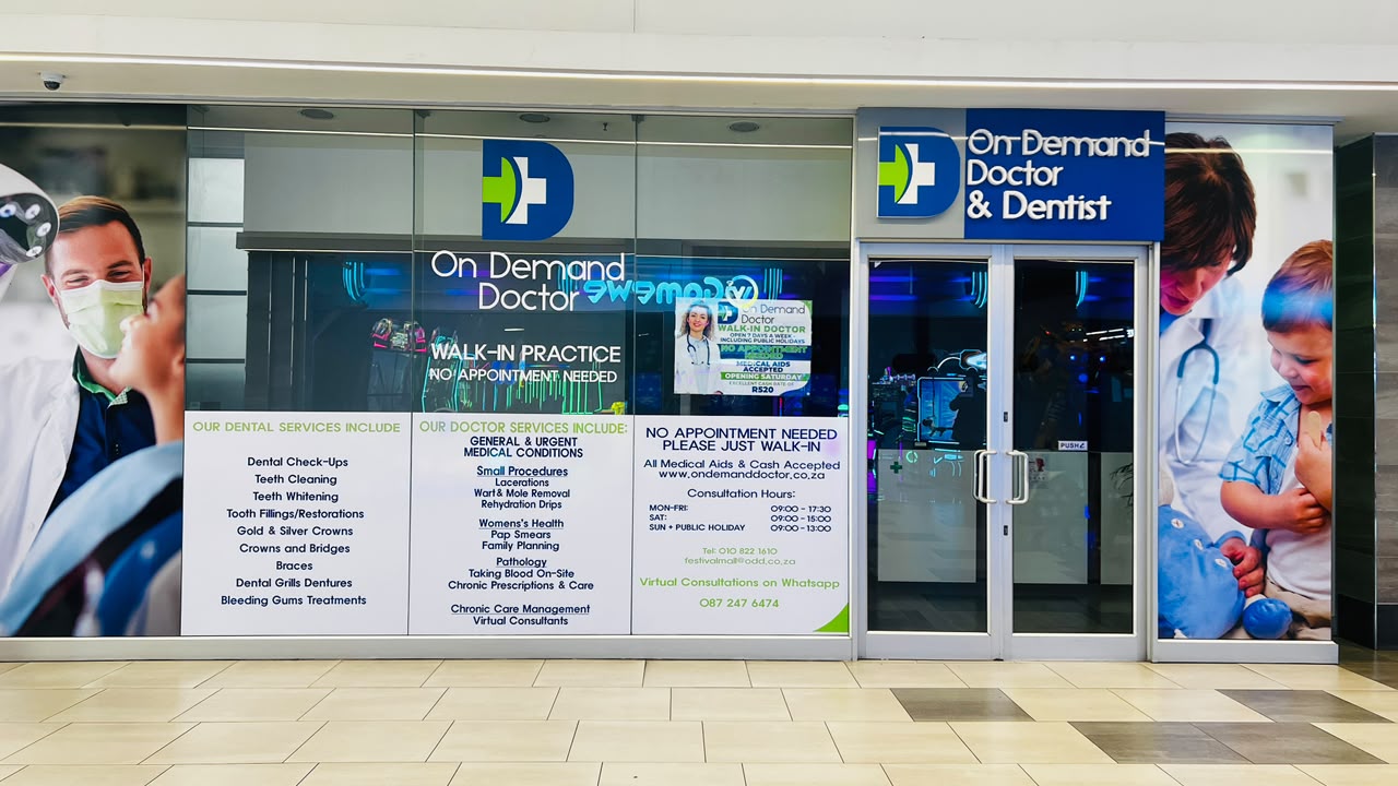 On Demand Doctor entrance at Festival Mall — this is where Careplus+ Dental And Aesthetics is located